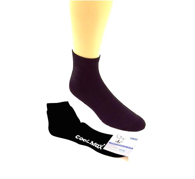 schwarze Coolmax-Biker-Socken